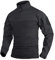 TACVASEN Military Shirt Mens Tactical T Shirt Casual Outdoor Combat Army T-Shirt Long Sleeve Top Black with Zip Pockets