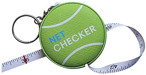 Scoring Right Tennis Net Height Mini Measuring Tape and Keyring, Portable 59 Inch Flexible Measuring Tape for Measuring Tennis Net Height (grün)