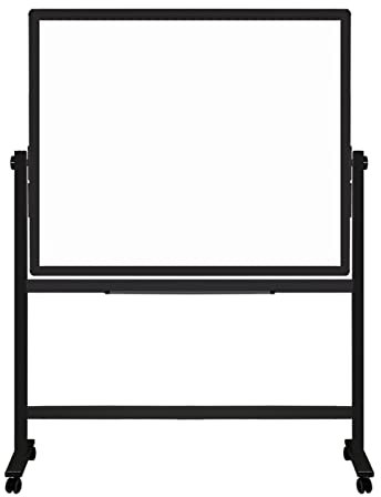 JKXWX Whiteboard Whiteboard H-Rahmen beweglich whiteboard doppelseitig magnetische Home Office treffe whiteboard Black Board schriftkorb 120x90cm Weißwandtafel