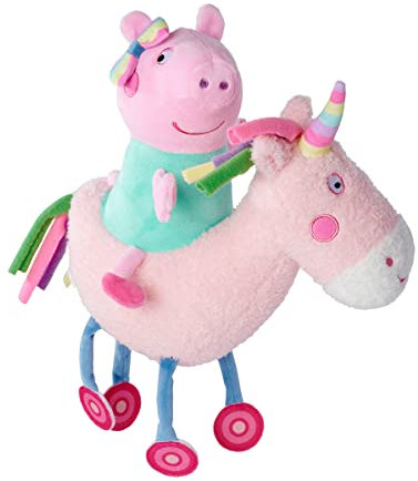 Simba 109262544 - Peppa Pig Plüsch Kuscheltier mit Einhorn, ab den ersten Lebensmonaten geeignet