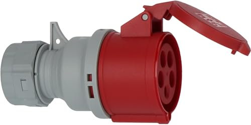 Brennenstuhl acoplamiento CEE 400V/32A (para uso exterior IP44, conexión facíl, 5 polos, toma industrial de 5 pines)