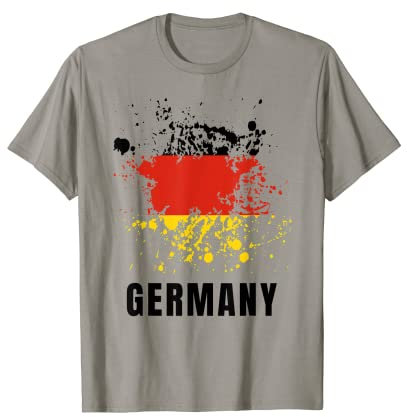 Deutschland Retro Vintage Aquarellfarben Sport Deutschland Flagge Souvenir T-Shirt