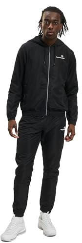 Sergio Tacchini Carson Hoody Tracksuit Herren Trainingsanzug schwarz S