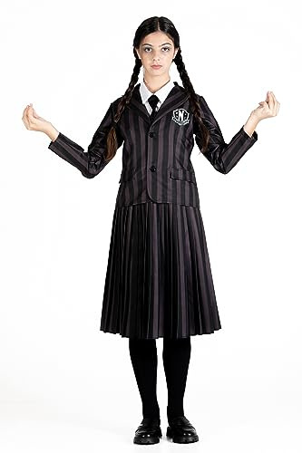 Ciao- Wednesday Addams Nevermore Academy school uniform costume disguise fancy dress girl official Wednesday