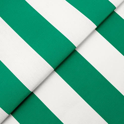 DESHOME Ibiza - Tessuto al Metro per esterno h 160 cm oleo idrorepellente stoffa riga al metro resistente per tappezzeria divano, cuscini, sedie, lettini, tende da sole 1 metro Verde