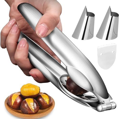 Kastanien Clip 304 Edelstahl Maroni Schneider Maronizange Schneider Chestnut Kastanie Schneider für Walnüsse Trockenobst Kastanien Nüsse Sheller.