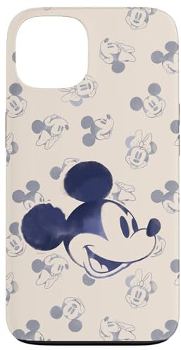Hülle für iPhone 13 Disney Mickey und Minnie Mouse Köpfe Retro Vintage Classic