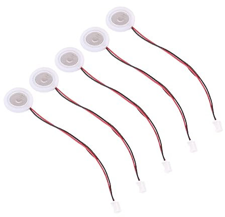 Zerodeko 5pcs Fogger Macchina Led Nebbia Spruzzatore Oul Ultrasuoni Nebbia Maker Mister Modello Elettrico Treno Generatore di Fumo Diffusore 16mm Disco Ceramica Stagno Fogger Bianco Ceramica Acquario