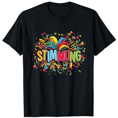 Stimmung Konfetti Silvester Karneval Kostüm Lustig Fasching T-Shirt