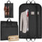 ecooe 2 x Porta Abiti da Viaggio con 1 Sacchetto per Scarpe Sacchetti per Vestiti, Custodia Porta Abiti da Appendere o da Trasportare (110 × 60 cm) Nero
