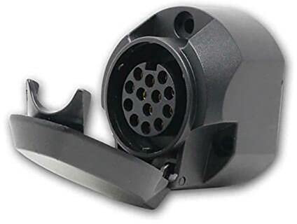 Oufdj-iPro 13-poliger Stecker für Pkw-Anhänger, Wohnmobil, Traktor, Steckdose, 12 V, wasserdichtes Nylon