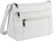 letech+ Umhängetasche Damen Mittelgroß Handtasche mittelgross Damen Schultertaschen Für Damen Leder PU Crossbody Bag Mehrere Fächertaschen für Einkaufen,Reisen Weiß