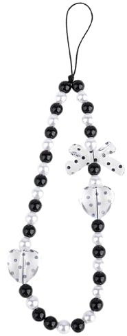 scicent Phone Charm String Mobile Phone Lanyard Crystal Bead Anti-Lost Mobile Phone Case Pendant Butterfly Phone Charms Mobile Phone Decoration Accessories Wrist Strap Key Chain for Phone - 07625