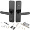 Fingerabdruck, 5 in 1 Elektronisches Türschloss mit Fingerabdruck, Passwort, Swipe Card, Schlüssel, temporäres Applet, für 1,97-Zoll dicke Innentüren