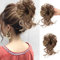 AYNKH Haarteil Mit Gummiband, Haarband Gewellt Lockiges Haarknoten Messy Bun Synthetisch Haarverlängerung Pferdeschwanz Haarteile für Damen Mädchen Pferdeschwanz