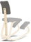 Ergonomische Gepolsterte Rückenlehne für Variable Balans Original Kniestuhl - Verbesserter Komfort, Natur/Grau