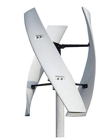 24v,Generatore di turbina eolica ad ASSE Verticale 1000W-3000W, 12 V 24 V 48 V 3 Kit di generatore di turbina eolica Leavies per Barche, terrazze, cabine, mobili (Senza Rumore)