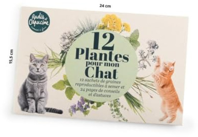 Radis et Capucine - Enveloppe 12 sachets -Jardiner pour mon chat