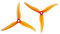 Pexorin 4 Stück/2 Paar SL 5130 Propeller Freestyle PC-Requisiten, for Big Thrust FPV Multirotor-Teile RC-Drohne 5 Zoll 3 Klinge Propellerpropeller(Orange)