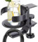 Headphone Hanger - Desk Organiser | Clamp On Cup Holder | 2-in-1 Headphone Hanger Desk Drink Holder, 360° Rotating Clamp Cup Holder, Desk Cup Holder, Under Desk Headphone Stand, Office Accessory