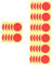 MUSISALY 40 Blatt Pvc Manometer Indikator Aufkleber Beschriftungsaufkleber Manometer Indikator Aufkleber Anzeigeaufkleber Rot