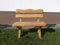 Generisch Gartenbank aus Holz, 90 cm Breite, mit Rückenlehne