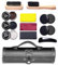 Shoe Cleaning Kit - 12 Packs Black Brown Shoe Polish Kit, Shoe Leather Cleaning Shine Care Barrel Set with Travel Case, Horsehair Brush, Applicator, Wooden Shoehorn, for Boot Polishing Cleaning Caring