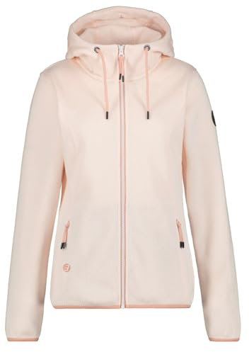 ICEPEAK Adrian Strickfleecejacke Damen mit Kapuze, Farbe:Rosa, Größe:XXL