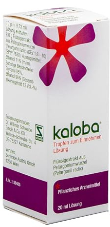 Kaloba Tropfen – Pflanzliches Arzneimittel bei Erkältung & Bronchitis, bei viralen Infekten, Bakterien & festsitzendem Schleim, für Erwachsene und Kinder ab 1 Jahr, 20 ml