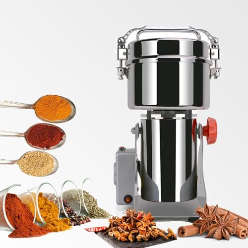 Bonxrdun Getreidemühle Elektrisch 2500g (32000 U/min, 4200 W) Electric Grain Mill with 3 - Layer Blades for Fine Grinding