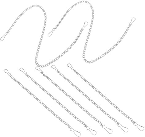 VILLFUL 7pcs Tag Chain Iron Hanging Chain Hooks for Stained Glass Window Hanging Chain Chain for Picture