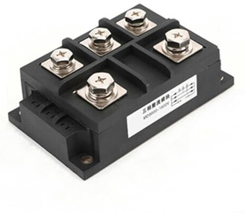 Dreiphasen-Gleichrichterbrücke MDS Serie 20A bis 1200A 1600V Mit Kupferbasisplatte Für PWM Wechselrichter Und DC Stromversorgung Schwarz(MDS600A)