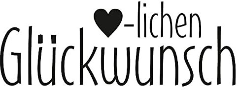 Stempel Herzlichen Glückwunsch, 55x20 mm