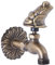 Grifo Jardin 1/2 Decorativo Rana con Racor Manguera