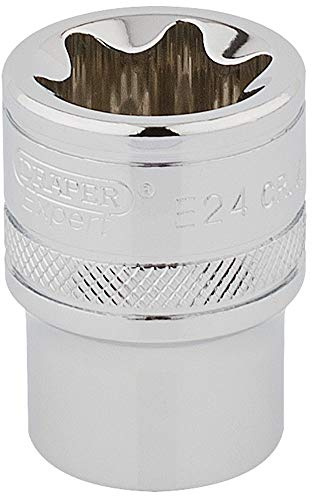 Draper 34402 TX-Star 1/2 Inch Square Drive E24 Socket