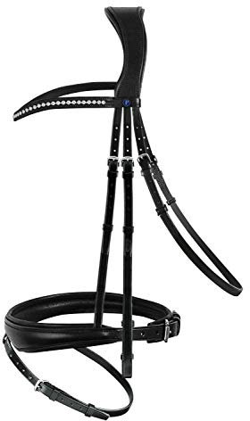 Passier Blue Wave Kollektion Trense Spirit schwarz anatomisch geformt super weich , Größe Pferd:Pony