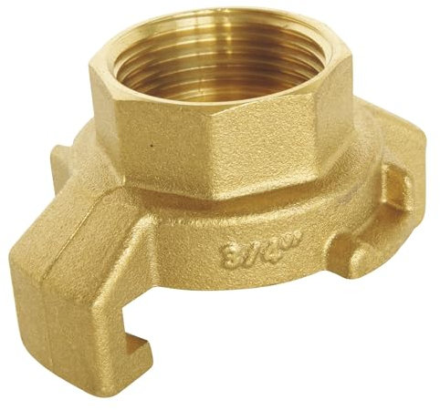 SOMATHERM FOR YOU, Raccord express cannelé Femelle 1/2 avec joint intégré - Connexion rapide pour robinet de puisage - Corps en laiton durable - Idéal pour tuyaux d'arrosage