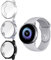 NEWZEROL NUR für Samsung Galaxy Watch Active hülle 40mm (Nicht Active 2) 3 Pack Displayschutzfolie case Weiche Ultradünne TPU Displayschutz HD Anti Scratch All-Around schutzfolie – Klar+Schwarz+Grau