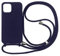 Ququcheng Kompatibel mit iPhone 11 Pro Hülle,Handykette Hülle Silikon Seil Necklace Handyhülle mit Kordel Tasche TPU Bumper Schutzhülle für iPhone 11 Pro-Blau