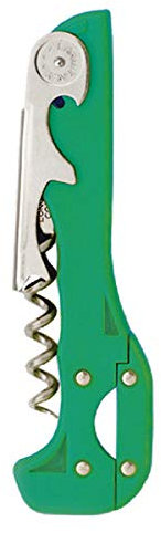 Boomerang Two-Step Corkscrew Wine Opener with Built-In Foil Cutter and Bottle Opener - Apple Green