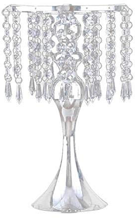kerzenLeuchter,Kerzenständer Blume Kerzenhalter Gold Silber Kerze Halter mit Quaste Hochzeit Dekoration Party Ornament Home Weihnachten Dekor, Silber Kerzenständer