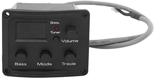 Ukulele Pickup 3-Band EQ Equalizer mit Lautstärkeregler für das LCD-Display Ukulele Preamp Tuner System Ukulele Zubehör Abholung
