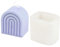 3D Silikonform Kerzenform U-Form DIY Silikon Kerzen Gießform Kerzengießform Regenbogenbogen DIY Kerzenherstellung Form für die Herstellung von Kerzen, Aromasteinen, Schokolade (Typ A)