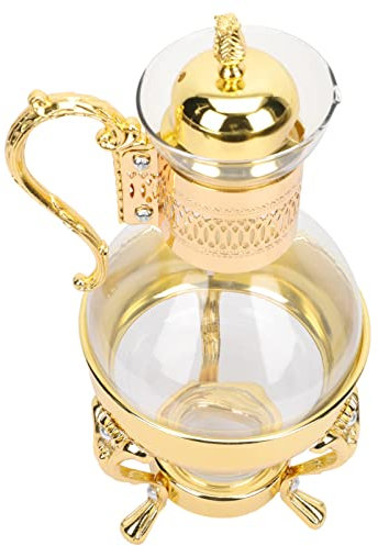 YARDWE Vintage Türkische Teekanne Teekessel Töpfe für Herd Herdplatte Dekorative Antik Arabisch Serviergläser Küche Geburtstagsgeschenk
