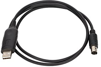 ciciglow Cable Adaptador de Programación USB, Cable de Frecuencia de Escritura USB Mini DIN de 8 Pines para FT‑100D FT‑817 FT‑857 FT‑897 CT‑62 Cable de Programación USB