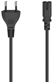 Netzkabel, Euro-Stecker - 2-pol.-Kupplung (Doppelnut), 2,5 m