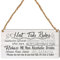 Hot Tub Rules Wooden Plaque 19cm - Humorous Garden Man Cave Decor, Birthday & Special Occasion Gift, Swimsuits Optional, Size 10cm x 19cm … (Design 1)