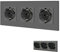 BSEED Schuko Steckdose mit USB/Typ C 16Amp Steckdose mit Steckklemme Unterputz Steckdose mit 3.1A Doppel USB/Typ C 228mm Wandsteckdose Einbausteckdose USB Steckdose Grau