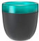 Mini-Doppelschicht-Design-Plastik-Blumentopf, Selbstbewässernder Pflanzer Usambaraveilchen-Töpfe Automatischer Blumentopf Doppelschicht-Design-Blumentopf für Büro-Hausgartenarbeit (Schwarz)
