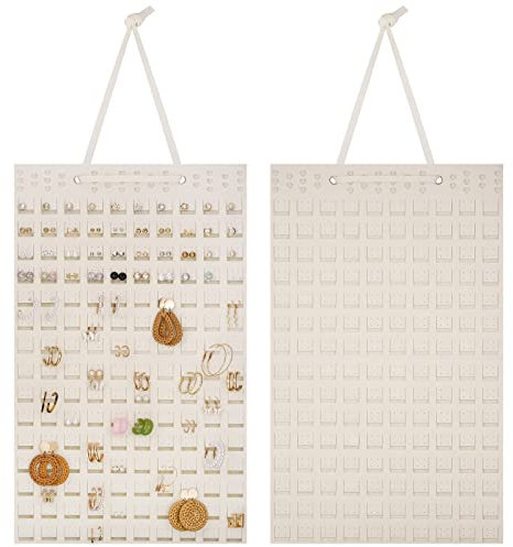 Fanshiontide Earring Holder, Jewelry Holder Hanging Earring Organiser Earring Stand Display Wall Earring Hanger Wall Mount Jewelry Stand Holder for Necklaces Bracelet Earrings Ring